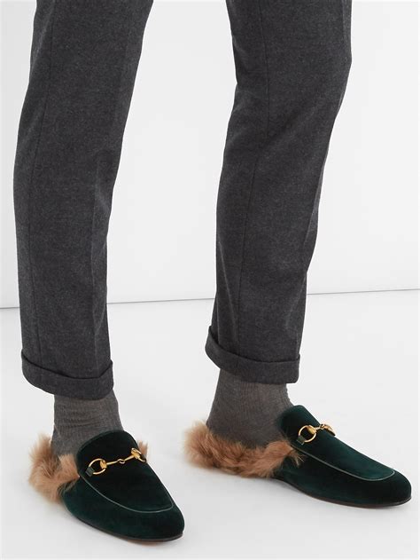 gucci loafer mens fur|gucci fur lined loafer.